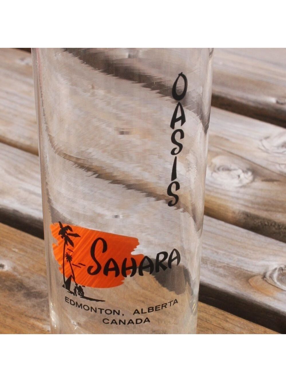 Vintage Oasis Sahara Tall Skinny Glass Great Logo
